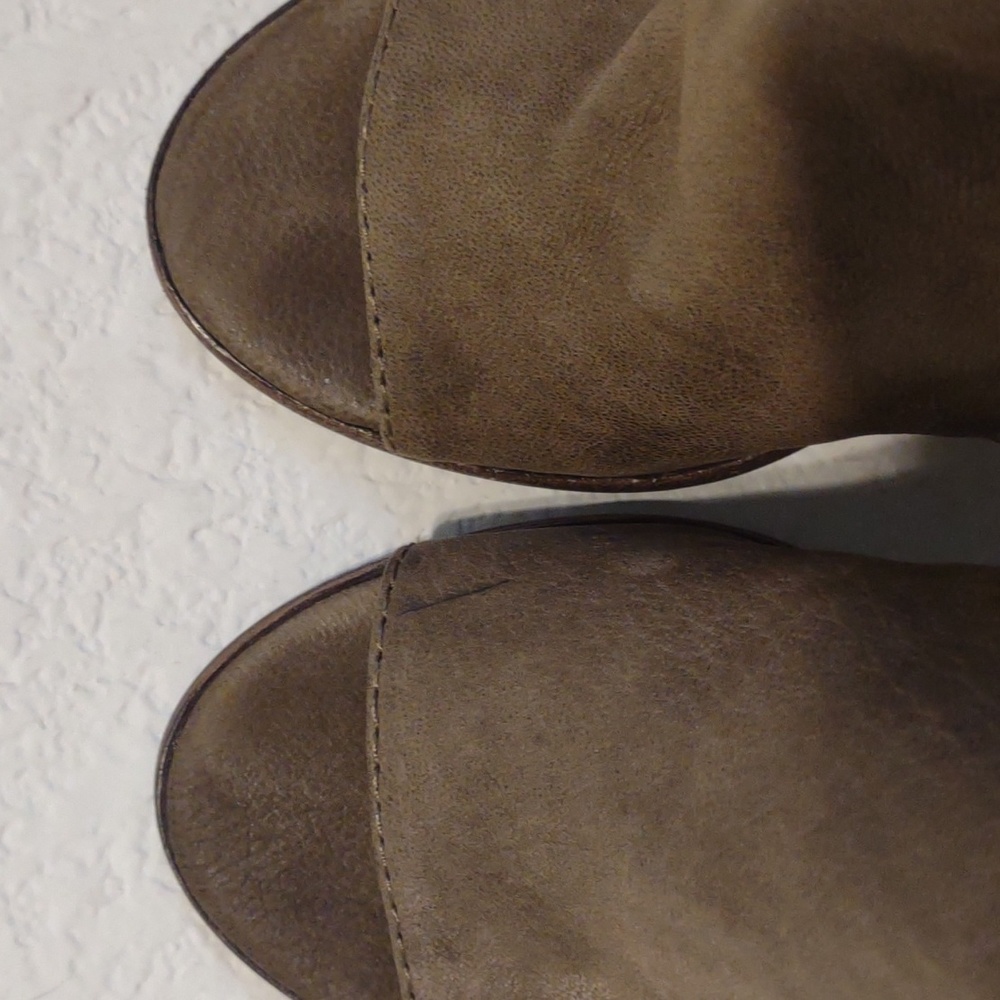 Dolce Vita Noralee Ankle Boots in Olive Nubuck. Size 7.5 EUC - Picture 7 of 15